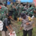 Kodim 1006/Banjar Aksi Bersih-Bersih Pasar Astambul, TNI dan Warga Kompak Rayakan HUT Kodam VI/Mulawarman