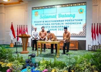 Pj Wali Kota Banjarbaru Buka Musyawarah PWRI 2025