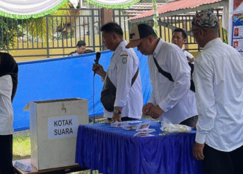 DPMD Banjar Hadiri Pemilihan Pambakal PAW di Dua Desa, Bima Dwi Satriya dan Achmadi Menang