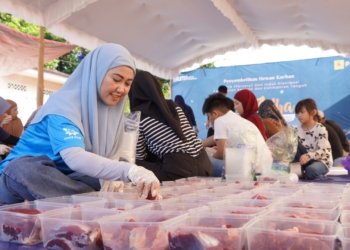 Tebar Berkah Iduladha, PLN UID Kalselteng Bagikan 3.823 Paket Daging Kurban