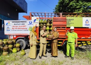 Gas Melon Langka dan Mahal, Pemkab Banjar Turun Tangan! Operasi Pasar LPG 3 Kg Diserbu Warga