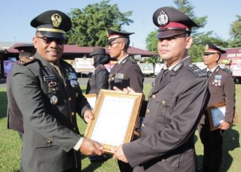 Polres Banjar Gelar Upacara Peringatan Hari Bhayangkara ke-79
