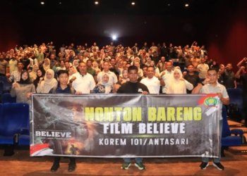Nonton Bareng Film “Believe”, Air Mata Mengalir di Tengah Gelak Tawa Keluarga Prajurit