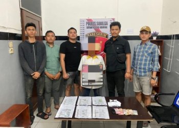Polres Sibolga Tangkap Pelaku Judi Hongkong, Barang Bukti Disita dari Becak Bermotor