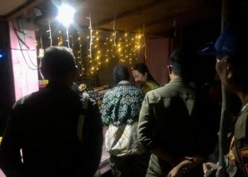 Tim Gabungan Satpol PP Banjarbaru Sidak Warung Remang-remang di Jalan Trikora