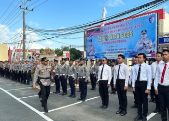 Polres Kotabaru Gelar Apel Pasukan Operasi Patuh Intan 2025, Fokus Penertiban Lalu Lintas