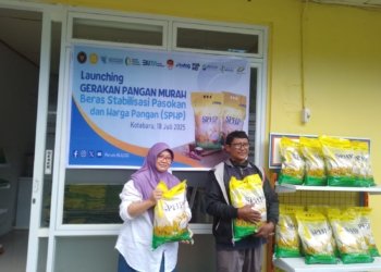 Bulog Kotabaru Gelar Gerakan Pangan Murah, Warga Serbu Beras SPHP Harga Miring