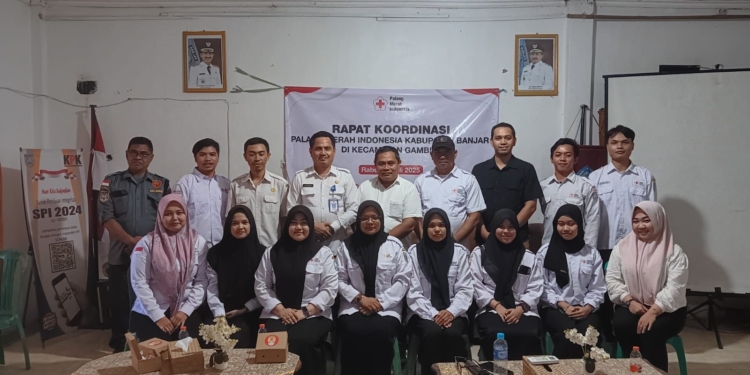 PMI Banjar Perkuat Peran Relawan Dengan Membentuk KSR di Kecamatan Gambut