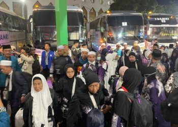 Ratusan Jemaah Tiba di Asrama Haji Banjarmasin, Tutup Fase Kepulangan Haji 2025