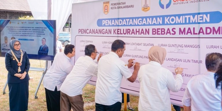 Kelurahan Mentaos Jadi yang Pertama di Indonesia Bebas Maladministrasi, Banjarbaru Menuju Kota Berintegritas