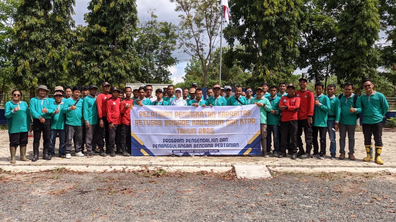 Tingkatkan Kesiapsiagaan, Distan Banjar Gelar Pelatihan Lanjutan Brigade Karlabun dan KTPA