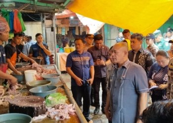 Wabub Tapteng Sidak Pasar Pandan, Harga Pangan Aman Terkendali