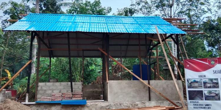 Sentuhan TMMD 125, Rumah Ibu Sarti di Desa Belimbing Lama Siap Berdiri Kokoh Sebelum Penutupan