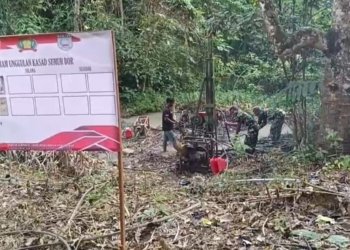 Dandim 1006 Banjar: Air Bersih untuk Warga di Desa Belimbing Lama Hampir Rampung