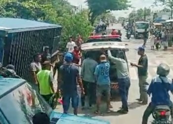 2 Patah Tulang, 1 Luka Dalam Akibat Kontainer Jatuh di Depan SD