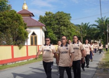 Semarak HUT RI & Hari Pramuka 2025, Lapas Sibolga Gelar Jalan Santai 5 Kilometer