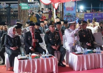 Semarak HUT ke-80 RI, Pemkab Kotabaru Gelar Apel dan Pawai Taptu Malam 16 Agustus