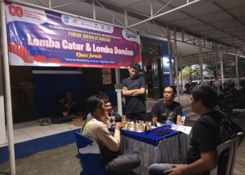 Lomba Catur dan Domino Forum Jurnalis Banjar Berakhir Malam Hari