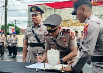 Sertijab Kasat Lantas dan Purna Tugas di Polres Kotabaru, Kapolres Sampaikan Apresiasi dan Pesan Ketahanan Pangan