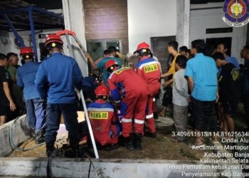 DPKP Kabupaten Banjar Lakukan Evakuasi Pria 30 Tahun Tewas Tercebur Sumur Saat Ambil Pompa Air