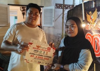 Intan Turunkan Apolo Balak Kosong Jadi Juara Domino