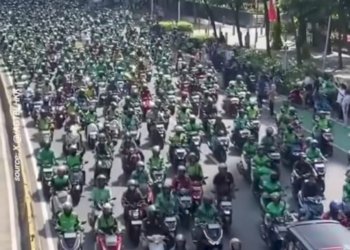 Ribuan Ojol Serentak Antar Affan