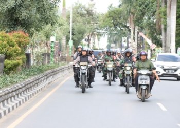 Jamin Keamanan Warga, TNI dan Polri Gelar Patroli Gabungan Skala Besar di Kota Banjarbaru