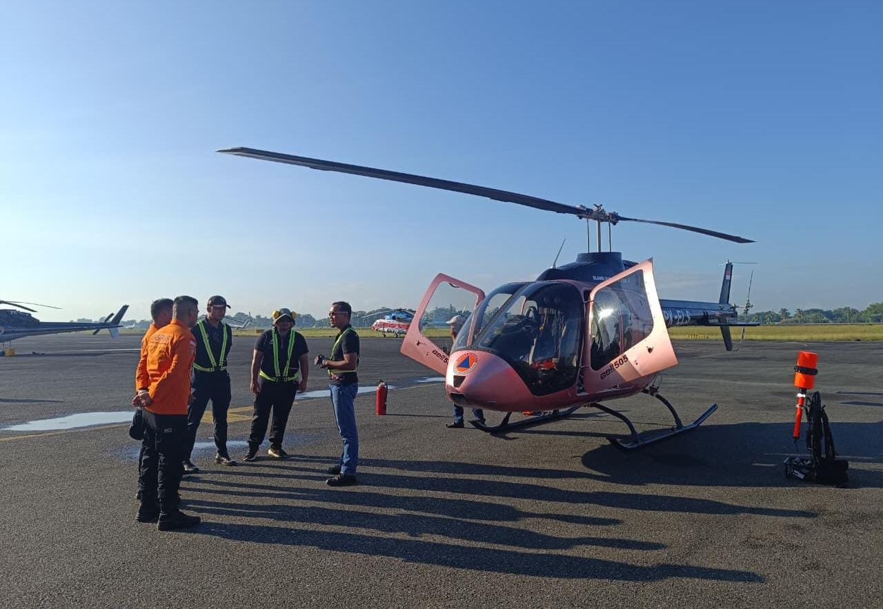 Helikopter Hilang Sudah Ditemukan