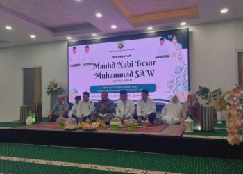 Pemkab Kotabaru Gelar Peringatan Maulid Nabi di Masjid Apung, Ajak Teladani Akhlak Rasulullah