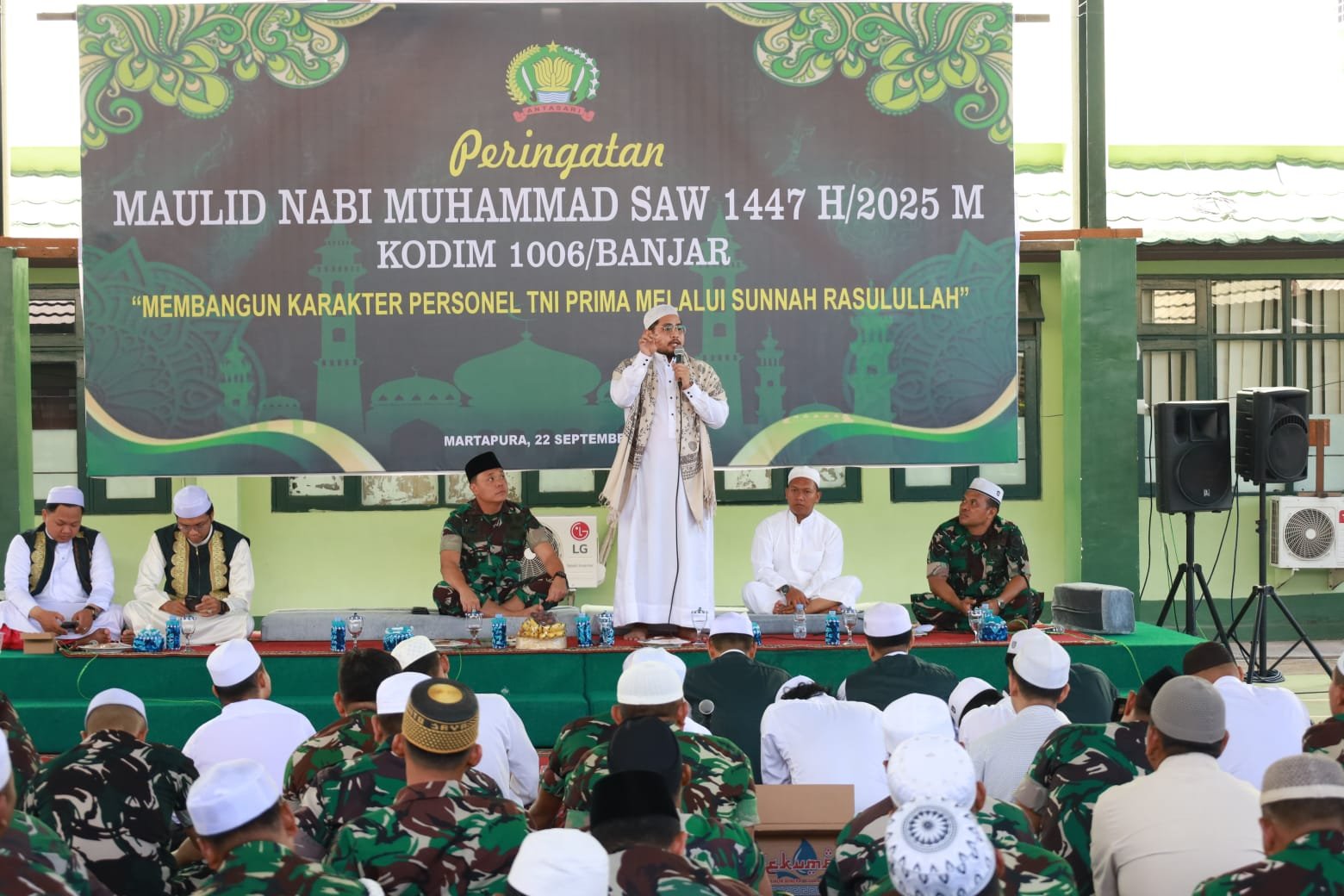 Kodim 1006/Banjar Gelar Peringatan Maulid Nabi Muhammad SAW 1447 H/2025 M, Momentum Perkuat Iman dan Kebersamaan