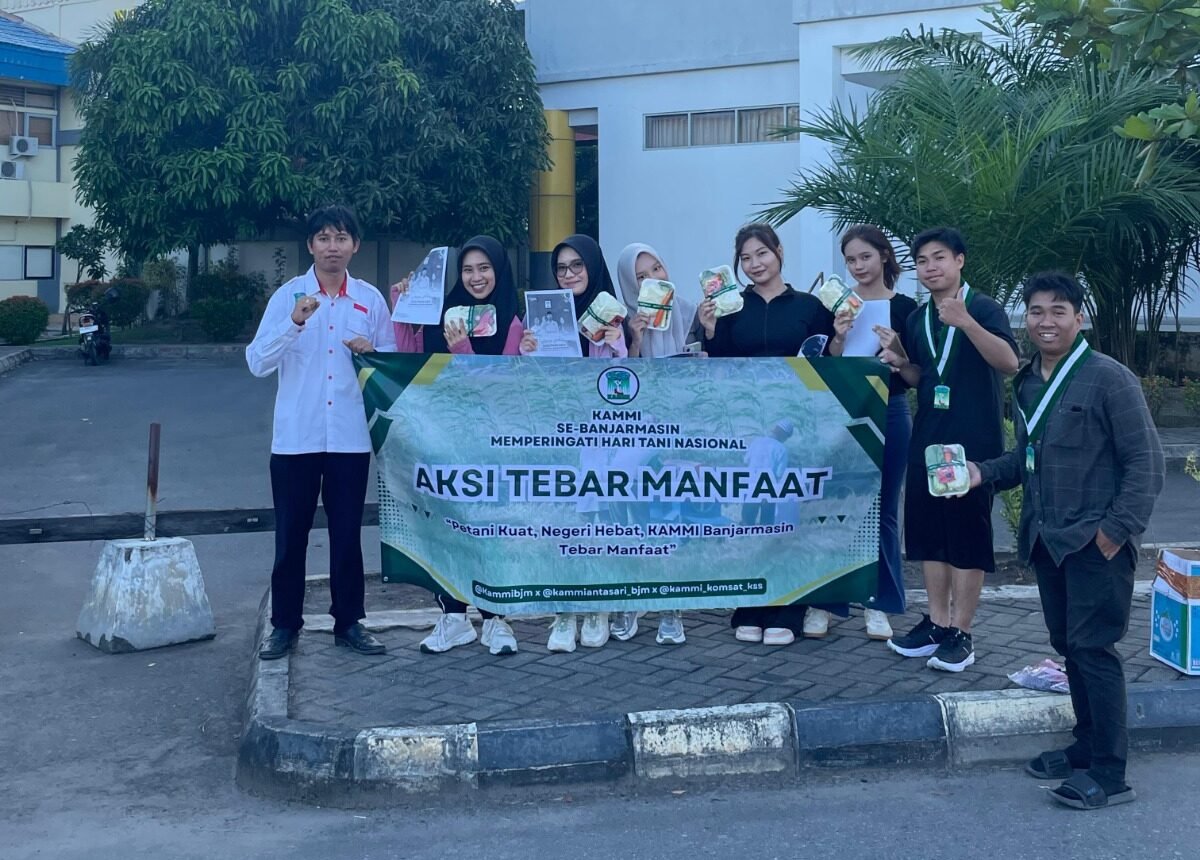KAMMI Banjarmasin Tebar Manfaat dengan Berbagi Sayur Segar pada Peringatan Hari Tani Nasional