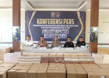 Polairud Polda Kalsel Ungkap Penjualan Ilegal, Sita Puluhan Ribu Bungkus Rokok