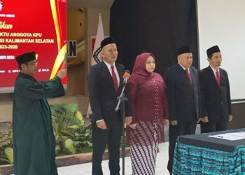 Ini Formasi Baru KPU Banjarbaru Pasca Empat Komisioner PAW Dilantik
