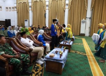 Kodim 1006/Banjar Hadiri Pelantikan Akbar PMII Banjarbaru, Momentum Penguatan Kader Muda
