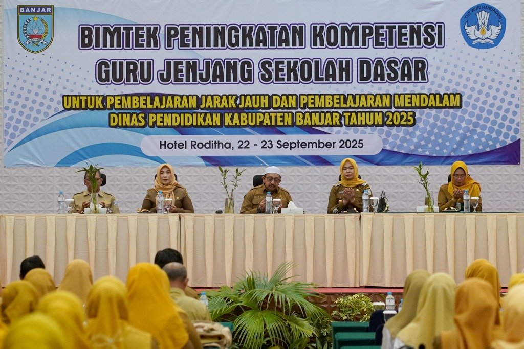 Guru SD di Kabupaten Banjar Dibekali Kompetensi Pembelajaran Jarak Jauh dan Mendalam