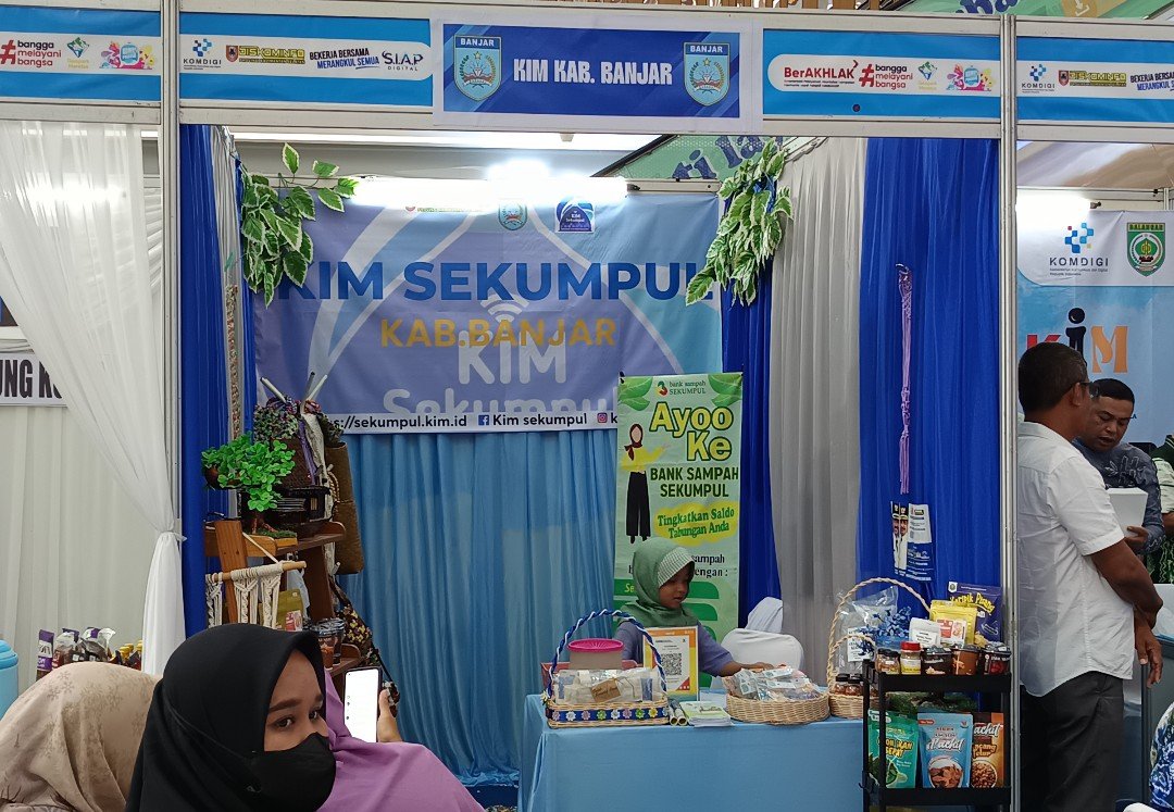 KIM Kabupaten Banjar Tampilkan Inovasi dan UMKM Sekumpul di Ajang Komdiphoria 2025
