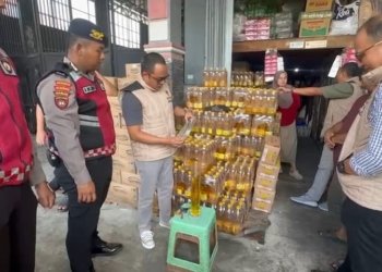 Satgas Pangan Polda Kalsel Pantau Harga Beras dan Bahan Pokok di Pasar Antasari Banjarmasin