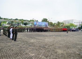 Sambut HUT TNI Ke 80, Kodim 1022 Tanbu Gelar Upacara