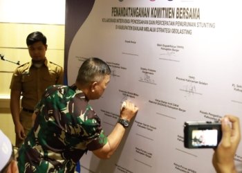 Kodim 1006/Banjar Hadiri Rapat Koordinasi TP3S Launching Geospasial Atasi Stunting di Kabupaten Banjar