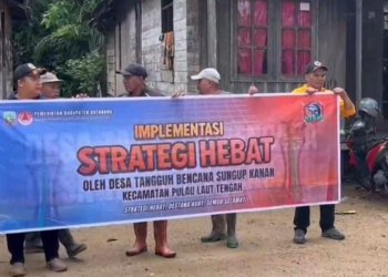 BPBD Kotabaru Terapkan “Strategi Hebat”, Destana Sungup Kanan Kini Kian Melek Lingkungan
