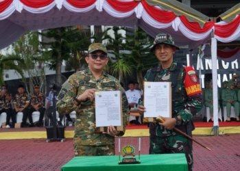 Kodim 1022 Tanah Bumbu Resmi Gelar TMMD ke-126, Fokus Bangun Infrastruktur di Desa Rejosari