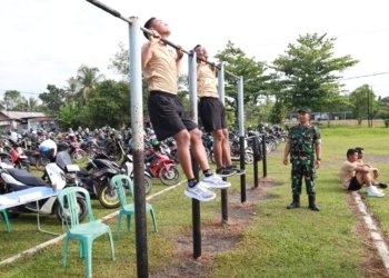 Prajurit Kodim 1006/Banjar Jalani Tes Kesamaptaan Jasmani Periodik II Tahun 2025