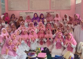 Rapat pembentukan Pengurus Cabang (PC) Wanita Islam Kecamatan Pulau Laut Utara, Selasa (14/10/2025). Foto Diskominfo