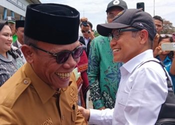 Bupati Tapteng Sambut Menteri Koordinator Pemberdayaan Masyarakat,  Muhaimin Iskandar di Bandara FL Tobing