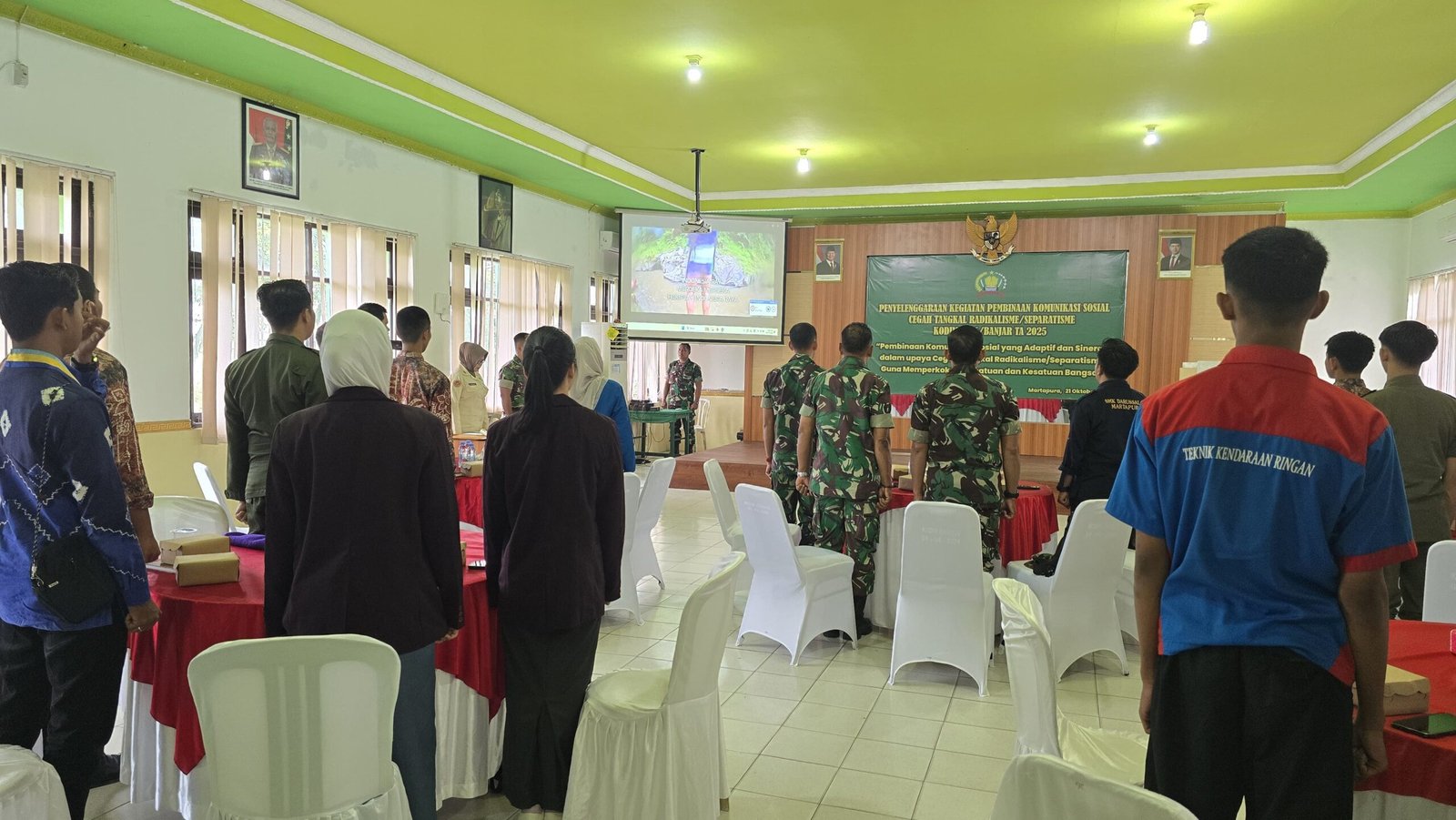 Kodim 1006/Banjar Gelar Pembinaan Komunikasi Sosial Cegah Tangkal Radikalisme dan Separatisme