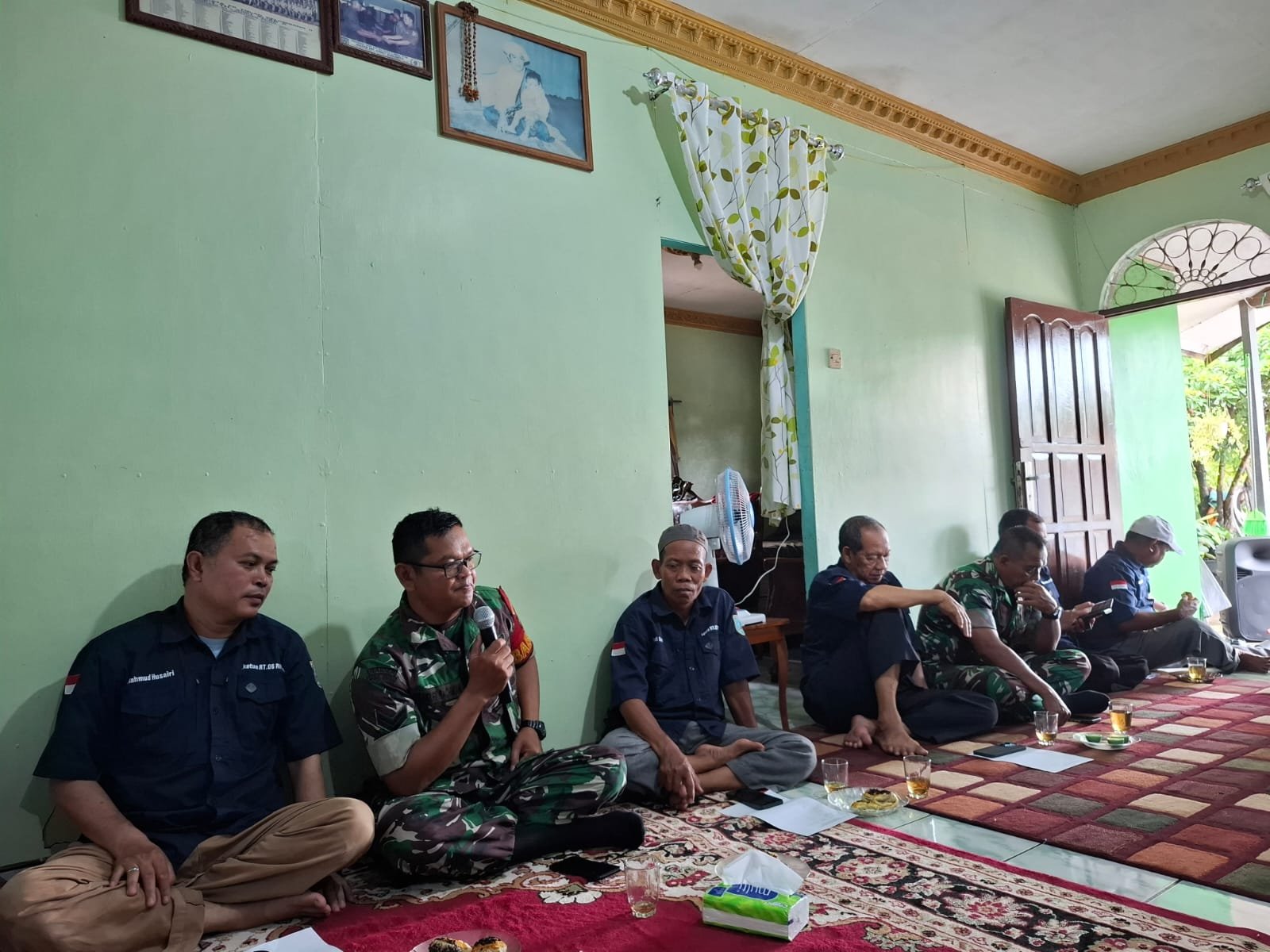 Wujudkan Masyarakat Sehat, Babinsa Sertu Safari Hadiri Forum RT/RW Sekumpul