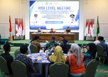 Kodim 1006/Banjar Hadiri High Level Meeting TPID Kota Banjarbaru Tahun 2025