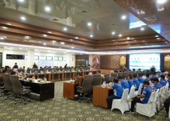 Pemerintah Kabupaten Kotabaru menyambut hangat kedatangan rombongan Dewan Pengurus KORPRI Kabupaten Balangan