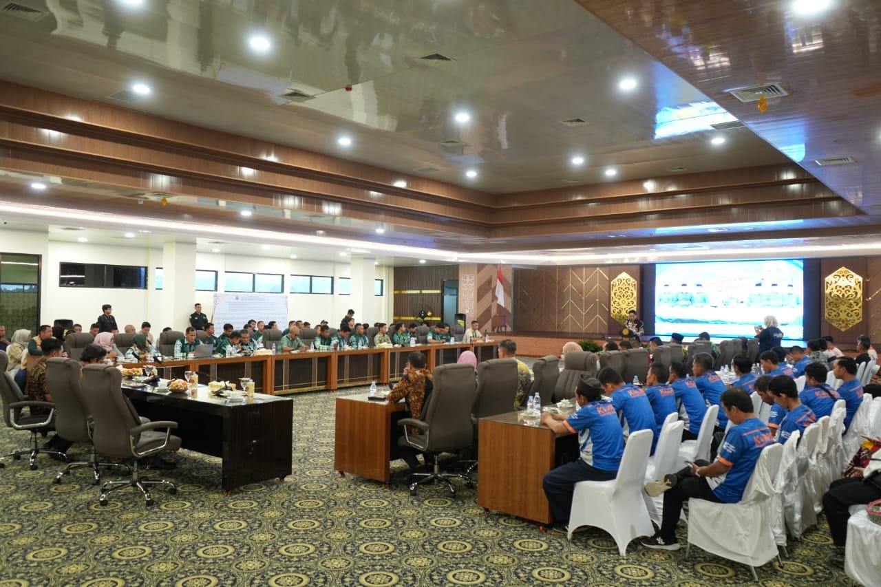 Pemerintah Kabupaten Kotabaru menyambut hangat kedatangan rombongan Dewan Pengurus KORPRI Kabupaten Balangan