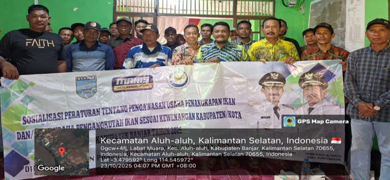 DKPP Kabupaten Banjar Gelar Sosialisasi Pengawasan Usaha Penangkapan Ikan, Dorong Nelayan Miliki Legalitas Usaha